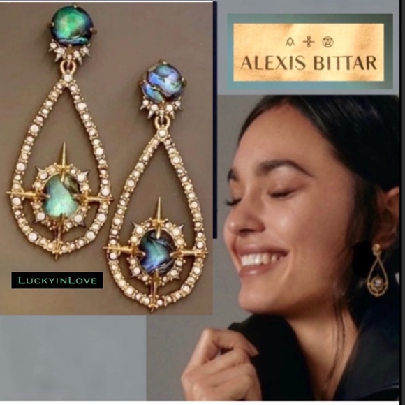 Alexis Bittar Jewelry - ALEXIS BITTAR NEW Miss Havisham Crystal Orbiting Doublet Teardrop Drop Earrings